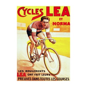 Dekoration Poster.Frühes Fahrrad.Französisch Fahrrad.Raum Haus Innenraum Wandgestaltung.Qualitäts-Reproduktion Dekor Kunstdruck