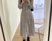 Vintage Floral Print Women s 2021 New Spring Autumn Long Sleeve Casual Shirt Dresses Robe