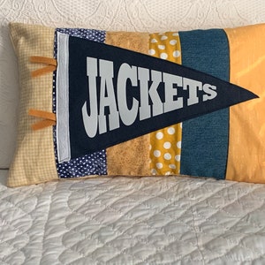 Almohada de equipo / Almohada de banderín / Almohada universitaria / Dormitorio / Regalo de graduación