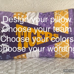 Almohada de banderín personalizada / Almohada universitaria / Regalo de graduación / Dormitorio