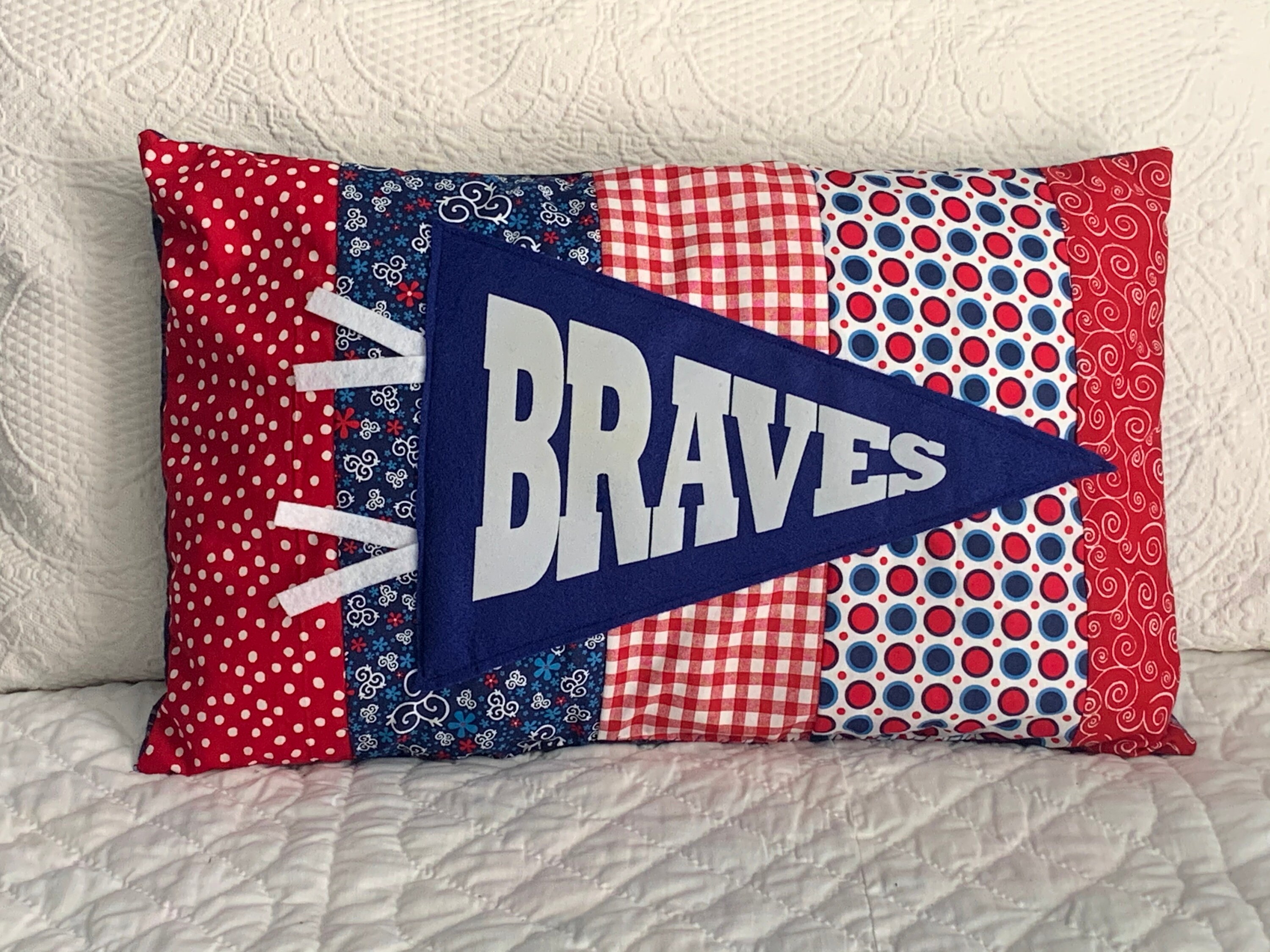 Braves Pennant pillow College Pillow Graduation Gift Etsy