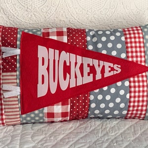 Almohada de equipo / Almohada de banderín / Almohada universitaria / Dormitorio / Regalo de graduación