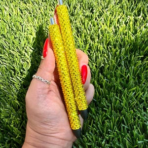 Yellow Glass Inkjoy Rhinestone pen