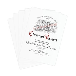 22(67) Chateau P I C A R D Wine Label by KDelevati - Poker Cards