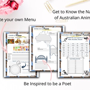 Australian Road Trip KIDS ACTIVITY PACK / Holiday Fun / Games / Bingo