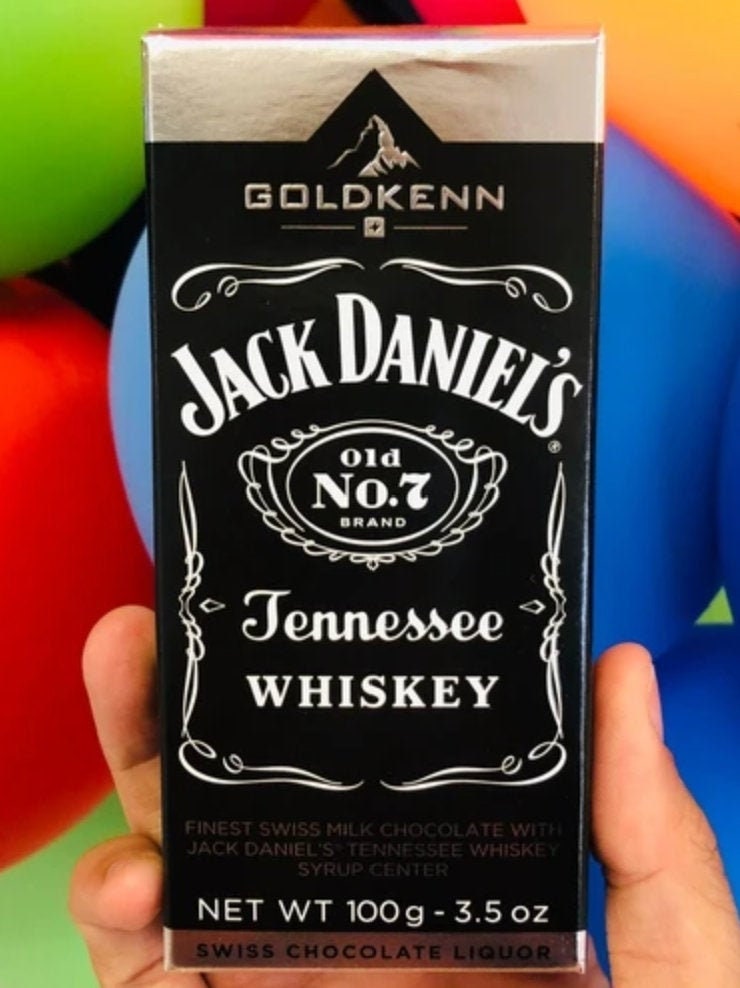 Jack Daniel's Whiskey Liqueur Chocolate Bar 3.5 oz Etsy