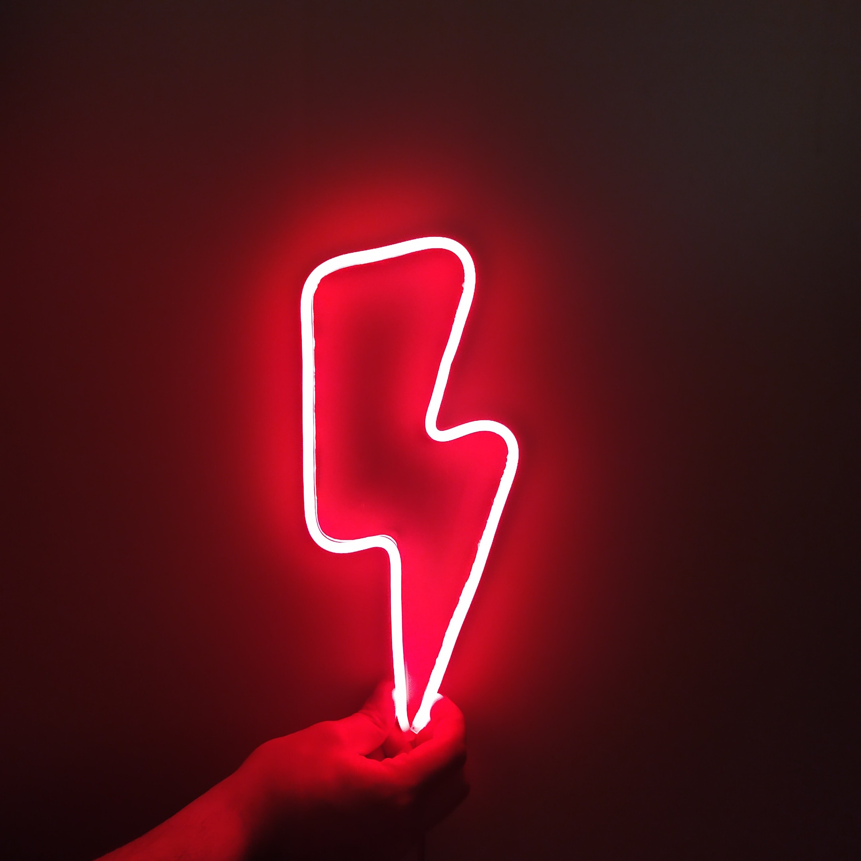 Lightning Bolt Neon Light LED Sign Lights for Wall Mount Etsy