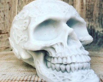 Skull Shaped Handmade Soap, Skull Gift, Steam Punk, Gothic, Fairy, Faery Wicca, Vegan