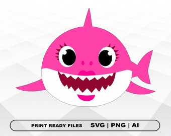 Free Free 125 Mama Baby Shark Svg SVG PNG EPS DXF File