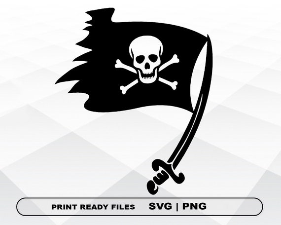 Pirate Flag SVG and PNG Files Clipart, Pirate Flag Print SVG, Digital  Download Cricut Cut Files, Pirate Flag Silhouette Cut Files -  Canada