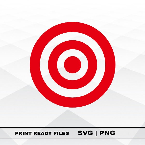 Target SVG and PNG Files Clipart, Target Sign Print SVG, Digital Download Cricut Cut Files, Target Silhouette Cut Files