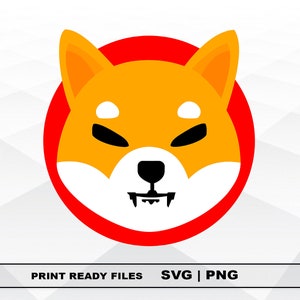 Shiba Inu Dog SVG and PNG Files Clipart, Shiba Inu Crypt Print SVG, Digital Download Cricut Cut Files, Shiba Inu Silhouette Cut Files