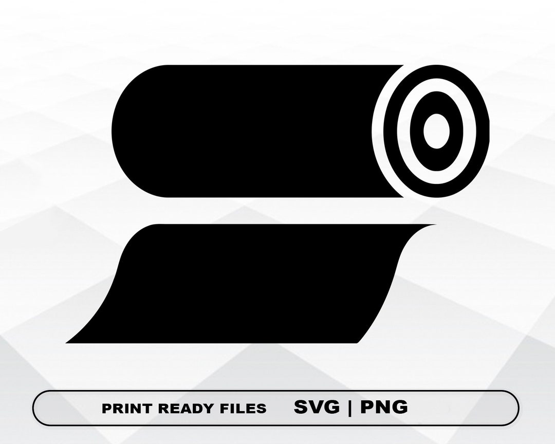 Roll SVG and PNG Files Clipart, Roll Print SVG, Digital Download Cricut Cut Files, Roll