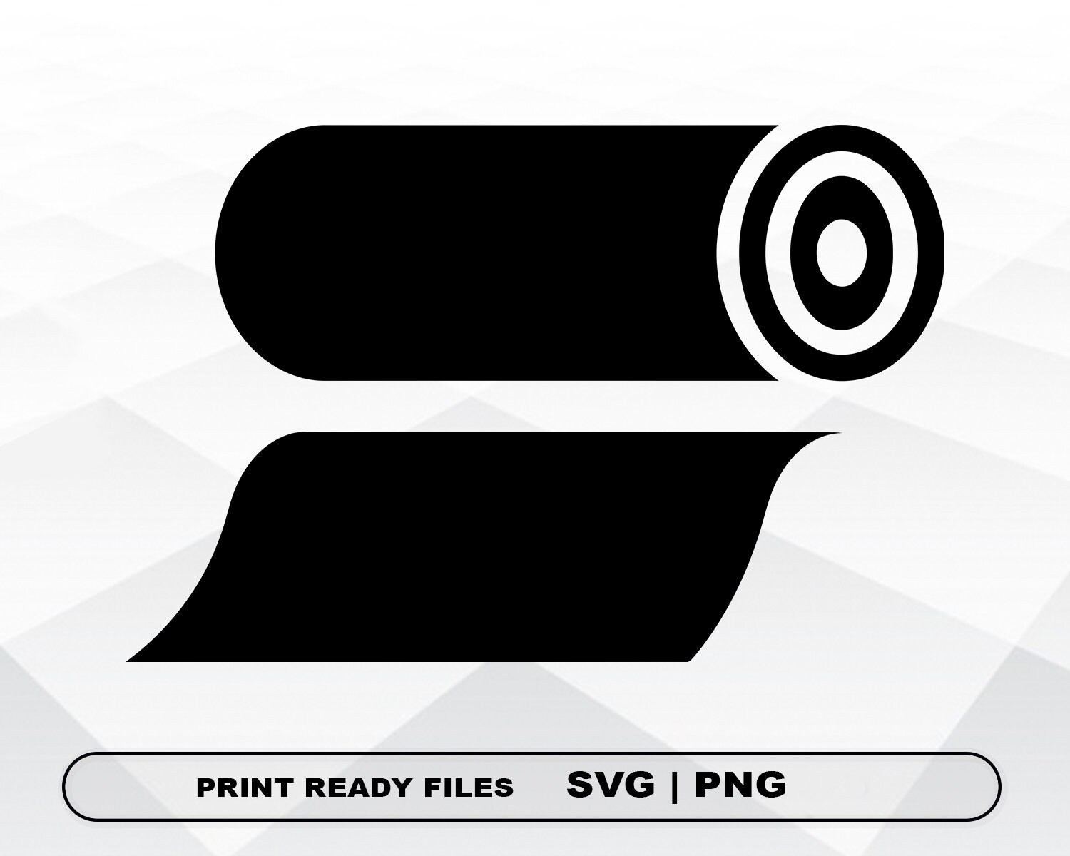 File Roll Shadow Roll SVG and PNG Files Clipart, Roll Print SVG, Digital Download Cricut ...
