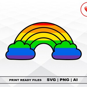 LGBT Regenbogen SVG Ai PNG, bisexuelle, transsexuelle, Schwule Lesben Vektor geschnitten oder Druck Datei digitaler Download Cricut geschnitten Dateien
