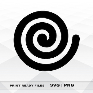 Spiral Sign SVG en PNG Bestanden Clipart, Spiral Sign Print SVG, Digitale Download Cricut Cut Files, Spiral Sign Silhouette Cut Files