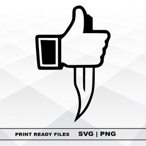 Hand with a knife SVG and PNG Files Clipart, Knife Print SVG, Digital Download Cricut Cut Files, Knife Silhouette Cut Files