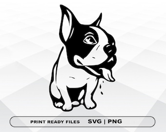 Bulldog Dog SVG and PNG Files, Print SVG, Digital Download Cricut Cut ...