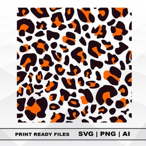 Leopard Print SVG, Animal Print SVG, Cut File Leopard Svg, Files Clipart, Print Ai and Svg, Png Digital Download, Cricut Cut Files
