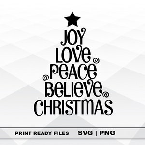 Christmas tree SVG and PNG Files Clipart, Christmas tree Print SVG, Digital Download Cricut Cut Files, Christmas tree Silhouette Cut Files