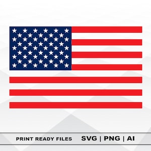 American Flag SVG, USA Flag Svg, 4th of July Svg, Patriotic Svg, Files Clipart, Print Ai and Svg, Png Digital Download Cricut Cut Files