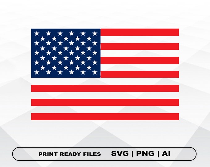 American Flag SVG, USA Flag Clipart, 4th of July Svg, Patriotic Svg ...