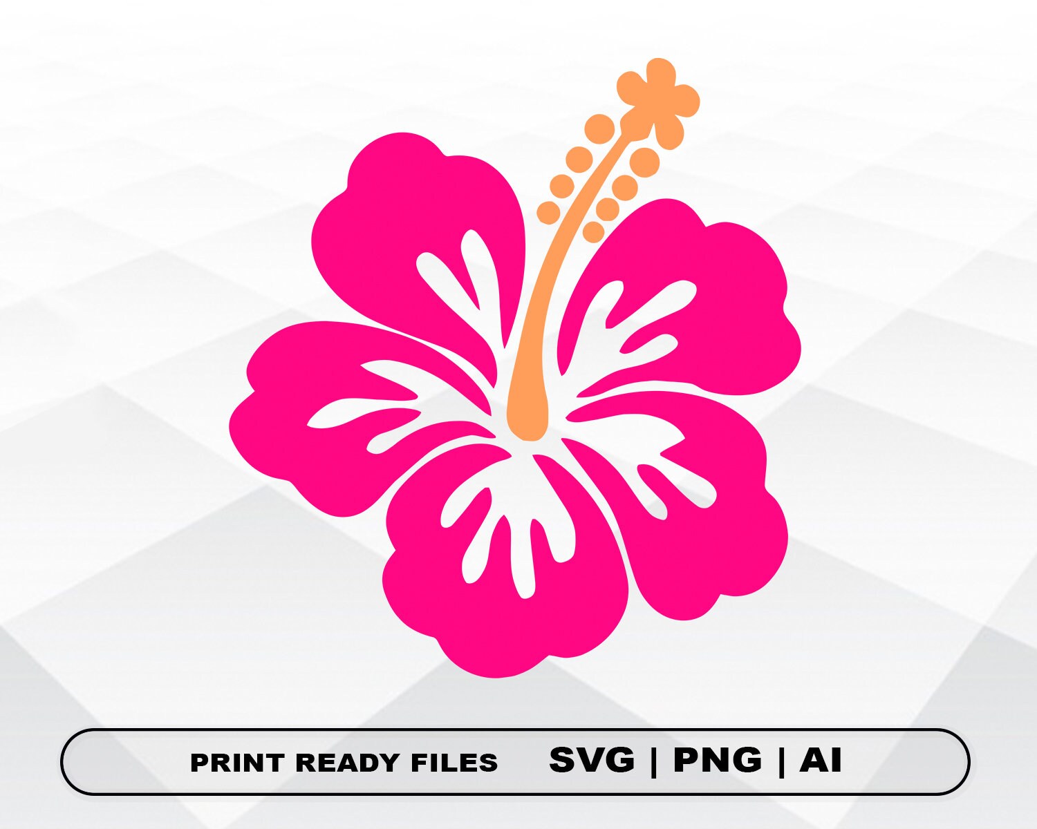 Hibiscus Svg, Hawaiian Flower Svg, Hibiscus Flower Svg, Flower Svg ...