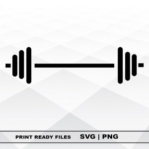 Dumbbell Kettlebell SVG and PNG Files Clipart, Dumbbell Print SVG, Digital Download Cricut Cut Files, Dumbbell Silhouette Cut Files