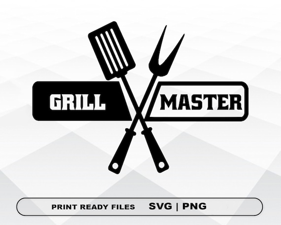 Grill Master SVG and PNG Files Clipart Grill Master Print - Etsy