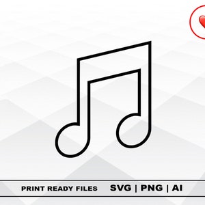 Note SVG and PNG Files Clipart, Croissant Print Ai and SVG Digital Download Cricut Cut Files NoteSilhouette Cut Files