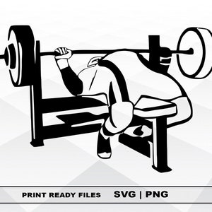 Weightlifter SVG and PNG Files Clipart, Weightlifter sport Print SVG, Digital Download Cricut Cut Files, Weightlifter Silhouette Cut Files