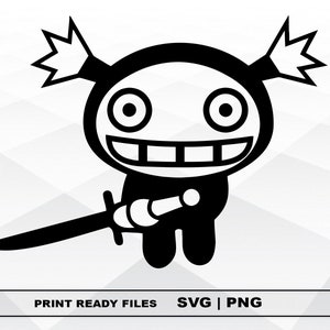 Funny ninja SVG and PNG Files Clipart, ninja Print SVG, Digital Download Cricut Cut Files, ninja Silhouette Cut Files