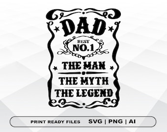 Vatertag SVG, Papa SVG, beste Papa, Whiskey-Label, Papa Svg, glückliche Väter Tag, geschnitten Datei Cricut, Png digitaler Download