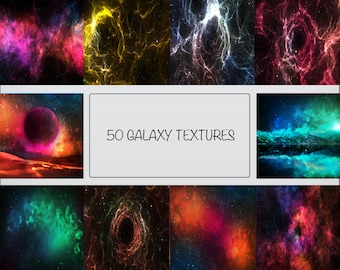 50 riesige Galaxy Texturen, Bündel Hintergrund, Fotografie, Grafikdesign, Textur, digitaler Download