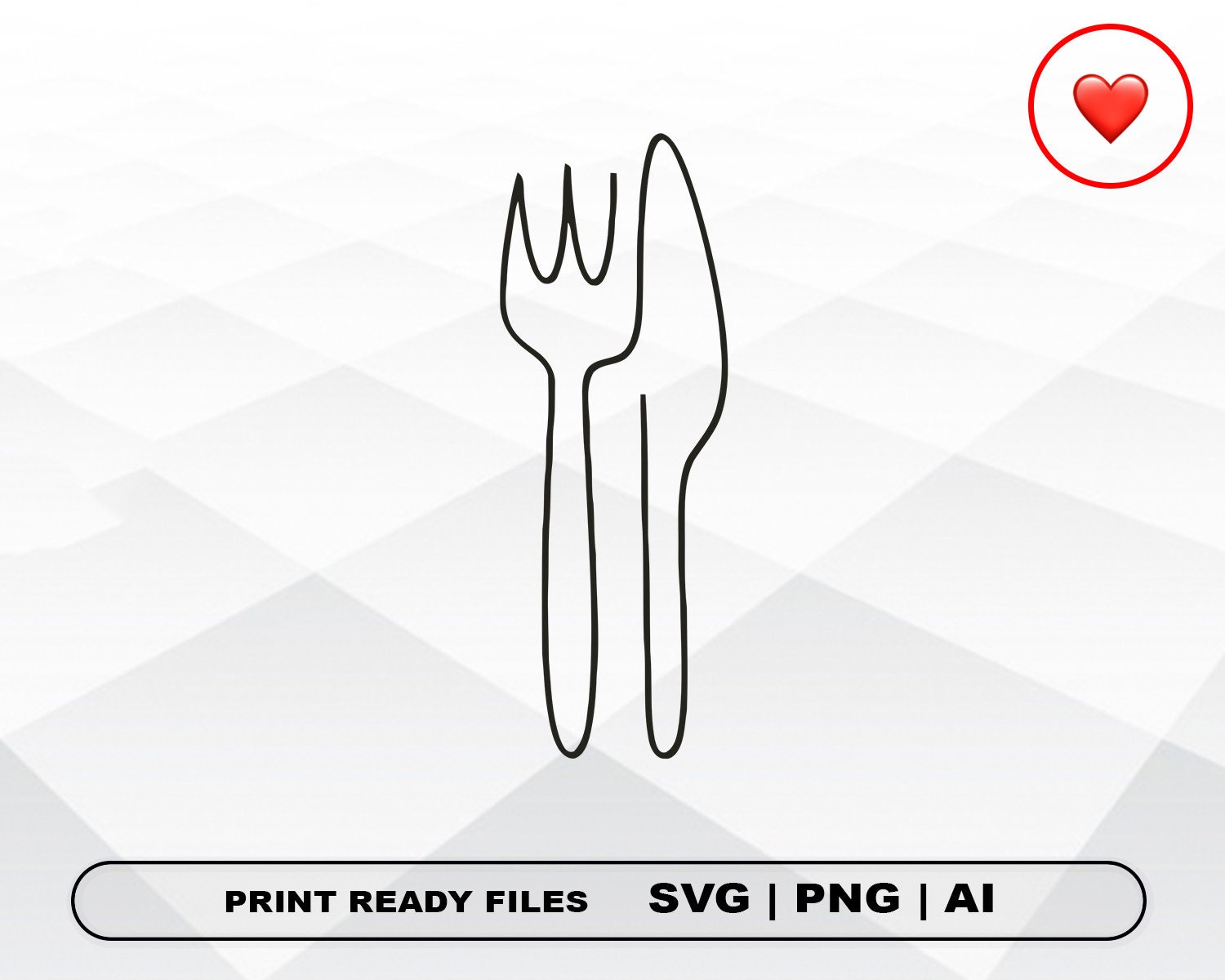 Gabel Messer SVG und PNG Dateien Clipart Gabel Messer