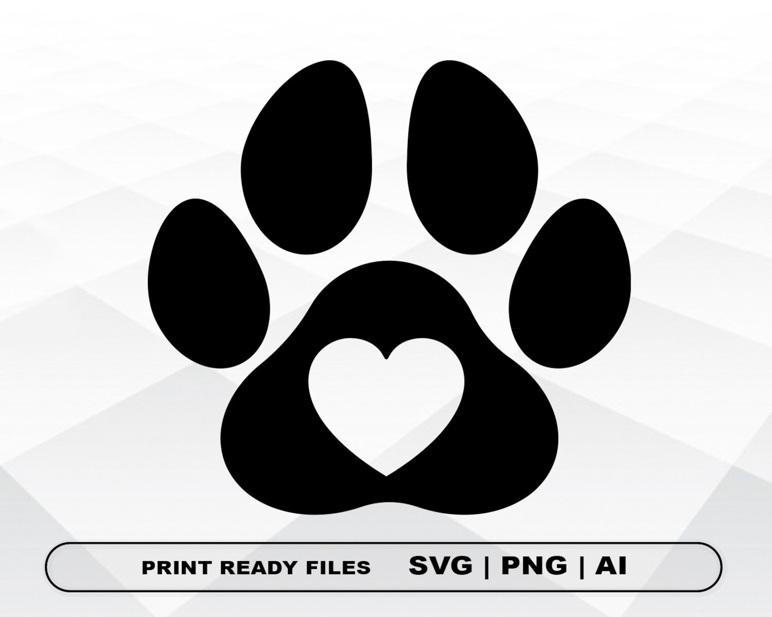 Pfote SVG Hund Pfote Svg Katze Pfote Svg Katze Pfote | Etsy