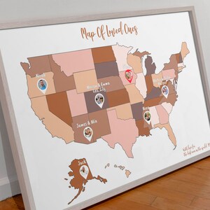 Gepersonaliseerde kaartposter, aangepast cadeau voor mama, cadeau-idee voor mama, gepersonaliseerd cadeau voor mama, Moederdagcadeau, Custom Anniversary Gift