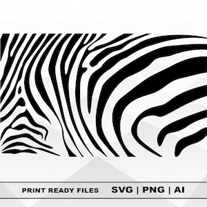 Zebra svg png Print SVG Animal print ai Zebra Print SVG Pattern SVG Cutting file Template Vector Clip Art Cricut Cameo Silhouette