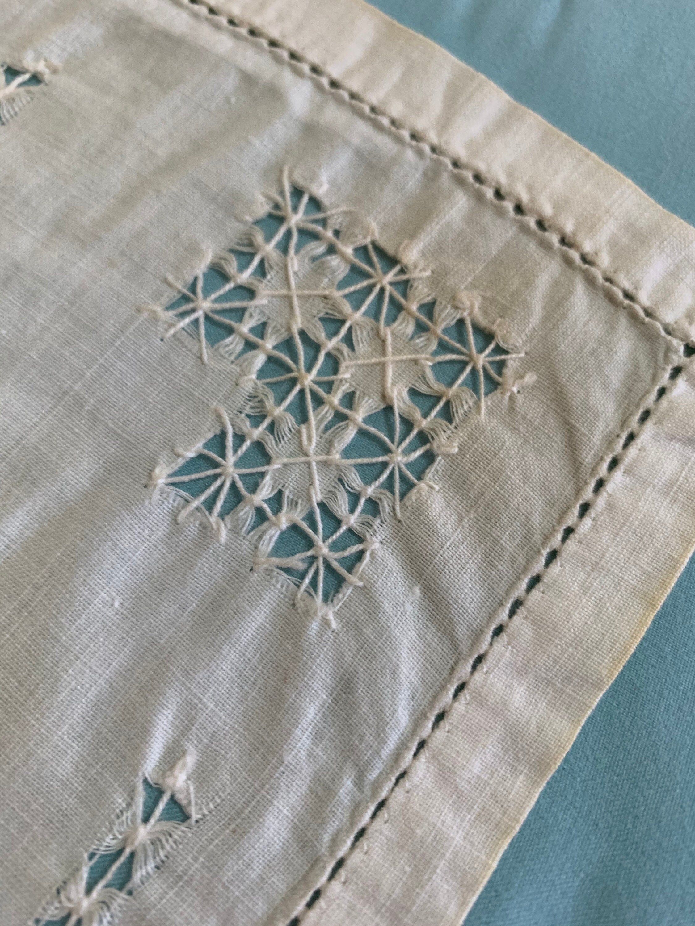 Vintage Irish Linen Table Runner Etsy