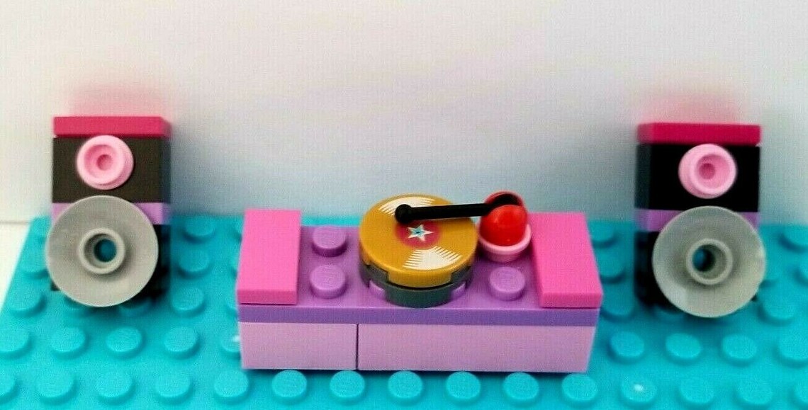 New Lego Record Player Karaoke DJ Speakers Stereo Minifigure Etsy