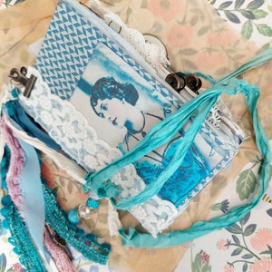 The Blue Lady Journal, Blue Lady Junk Journal, Junk Journal, Vintage Journal, Art Journal