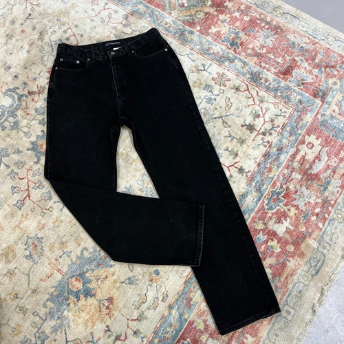 90’s newest Vintage Black Wash Straight Leg Jeans / 32 Waist