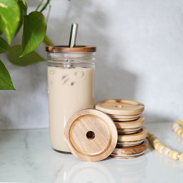 Wood Mason Jar Lids Etsy