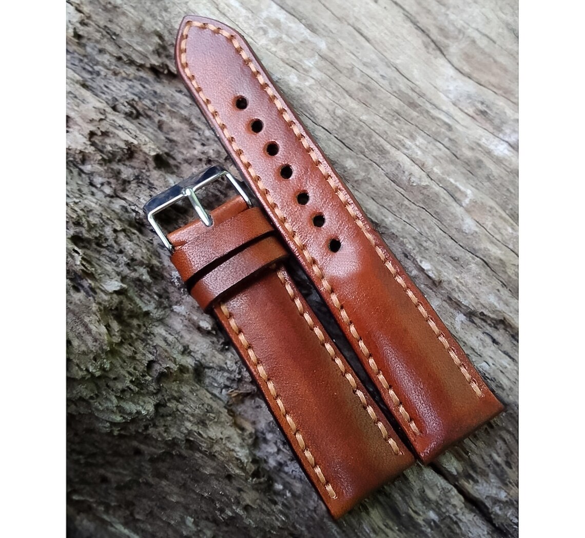Genuine Leather watch strapHandmade Leather watch strap Etsy