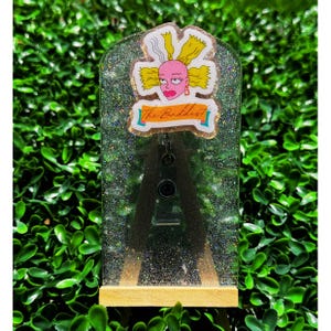 Cynthia The Baddest 90's Cartoon Retractable Badge Reel,Nurse,Office,Glitter,Medical,ID Holder,Humor,Teacher,Cute,Receptionist,