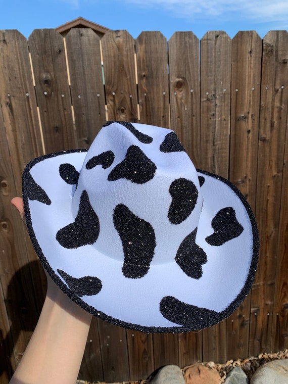 Cow Print Cowboy Hat Custom PARTY 