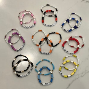 Kpop Ateez Perlen schräge Armbänder