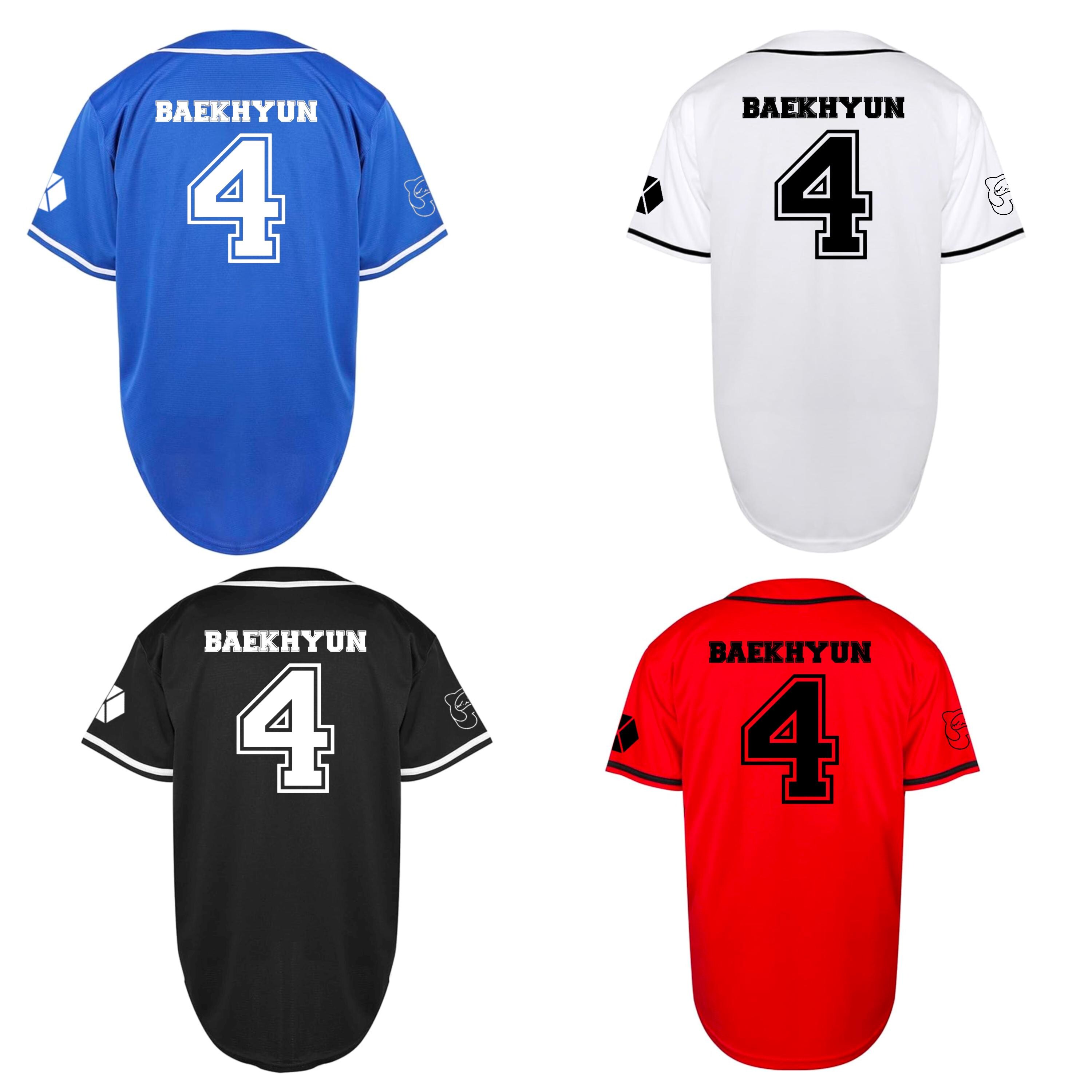 アイドル EXO BAEKHYUN BASEBALL UNIFORM Baekhyun Baseball Jersey - Etsy