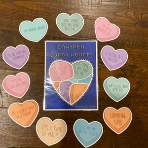 Enhypen Candy Hearts Sticker set