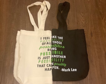NCT Mark Lee Possibilities tote bag